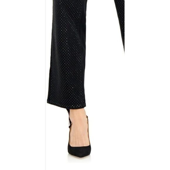 INC Rhinestone Jeans Women's 27 SMALL Black High-Rise Straight Pockets NWOT - Picture 13 of 16